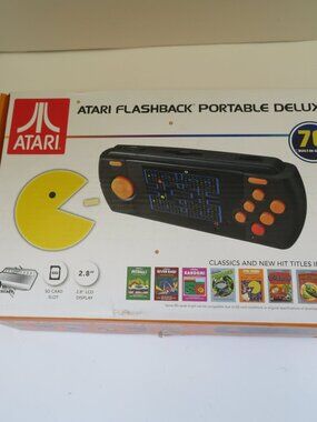 Atari Flashback Portable Deluxe Edition with 70 Games Handheld No Manual Charged